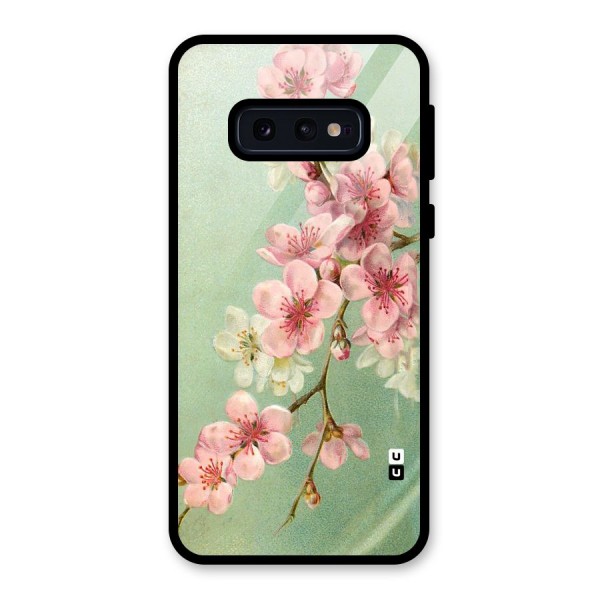 Blossom Cherry Design Glass Back Case for Galaxy S10e