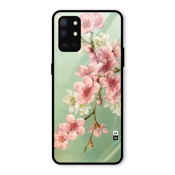 Blossom Cherry Design Glass Back Case for OnePlus 9R