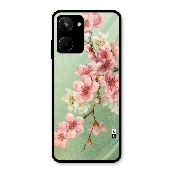 Blossom Cherry Design Glass Back Case for Realme 10