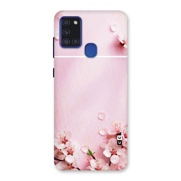 Blossom Frame Pink Back Case for Galaxy A21s