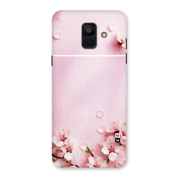 Blossom Frame Pink Back Case for Galaxy A6 (2018)