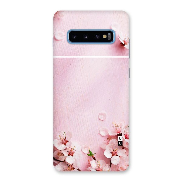 Blossom Frame Pink Back Case for Galaxy S10 Plus