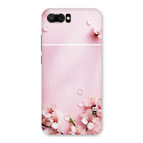 Blossom Frame Pink Back Case for Honor 10
