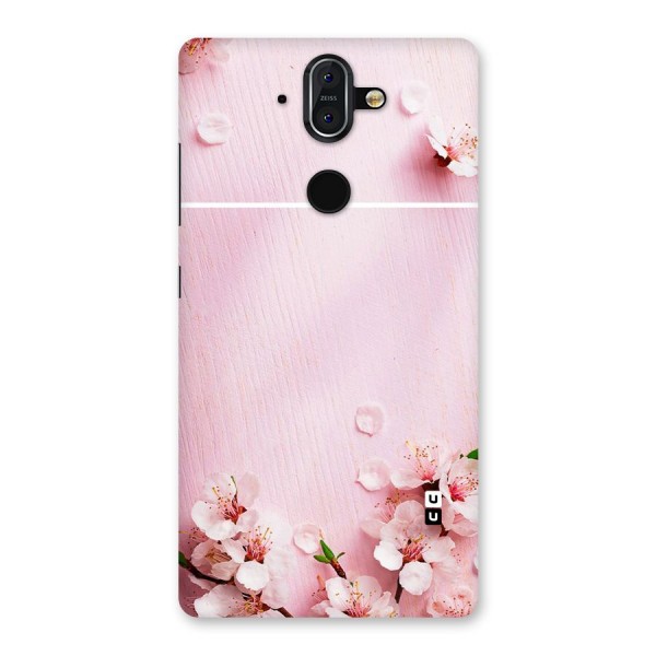 Blossom Frame Pink Back Case for Nokia 8 Sirocco