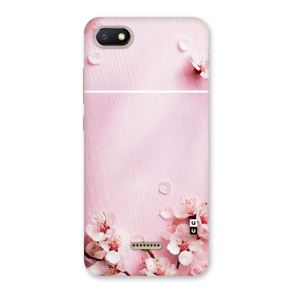 Blossom Frame Pink Back Case for Redmi 6A