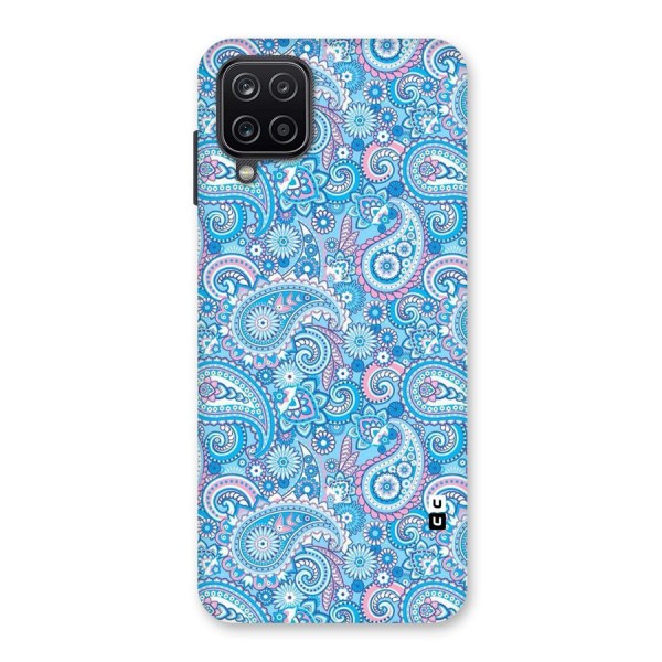 Blue Block Pattern Back Case for Galaxy A12