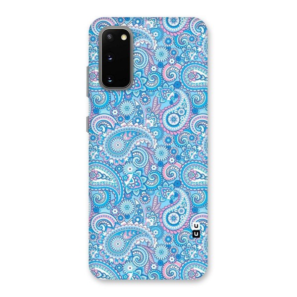 Blue Block Pattern Back Case for Galaxy S20