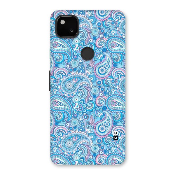 Blue Block Pattern Back Case for Google Pixel 4a