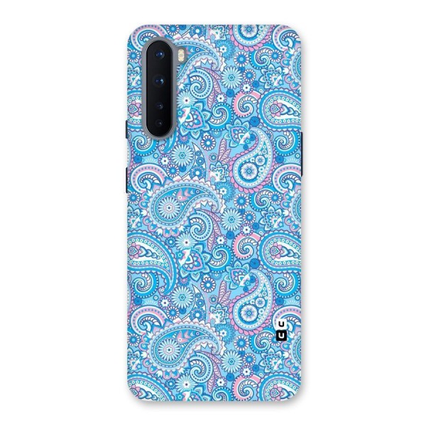 Blue Block Pattern Back Case for OnePlus Nord