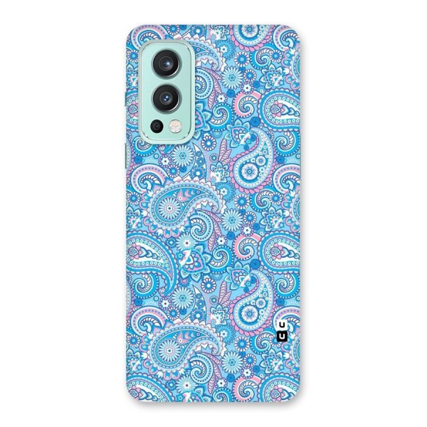 Blue Block Pattern Back Case for OnePlus Nord 2 5G