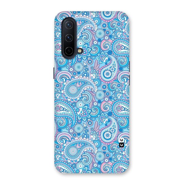 Blue Block Pattern Back Case for OnePlus Nord CE 5G
