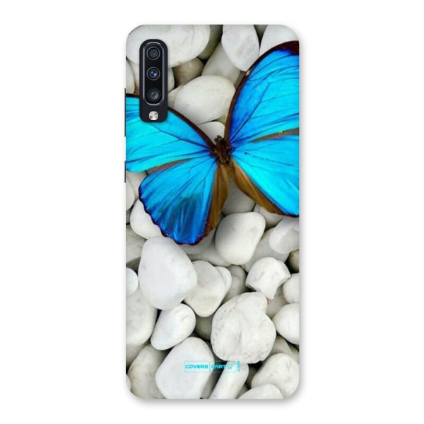 Blue Butterfly Back Case for Galaxy A70