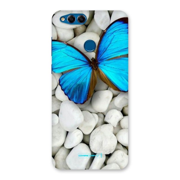 Blue Butterfly Back Case for Honor 7X