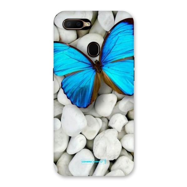 Blue Butterfly Back Case for Oppo A5s