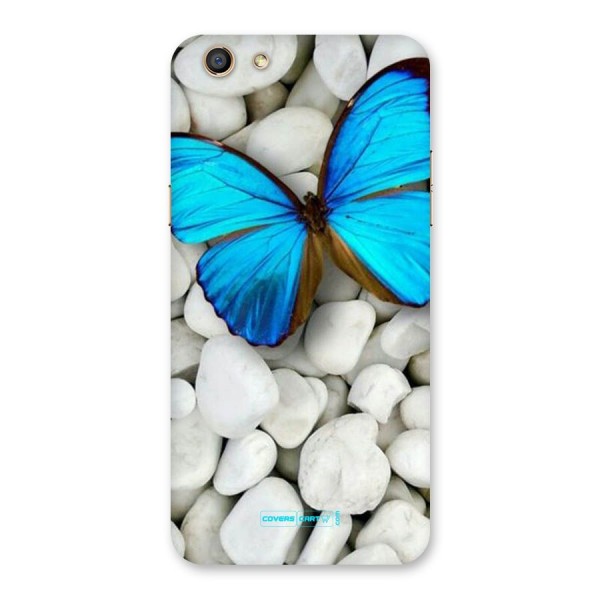 Blue Butterfly Back Case for Oppo F3