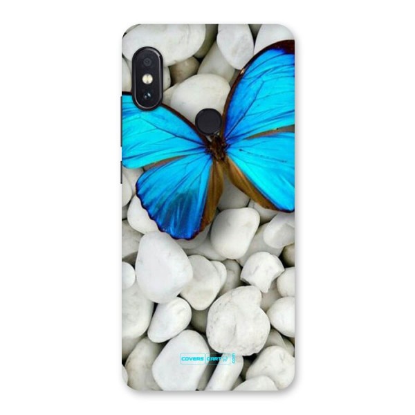 Blue Butterfly Back Case for Redmi Note 5 Pro