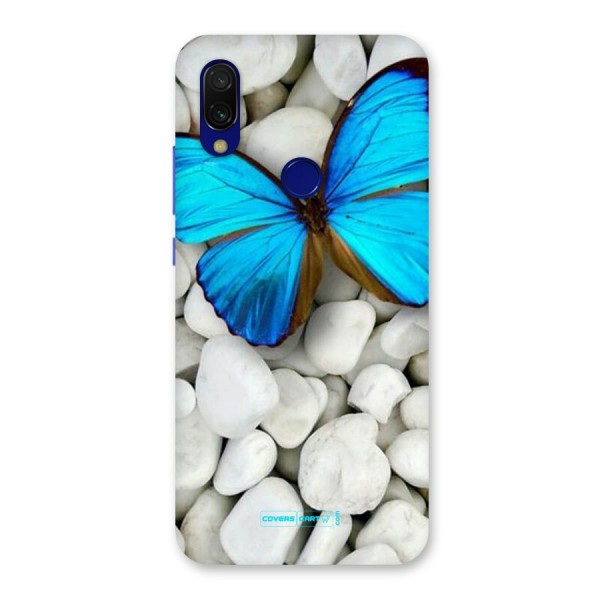 Blue Butterfly Back Case for Redmi Y3