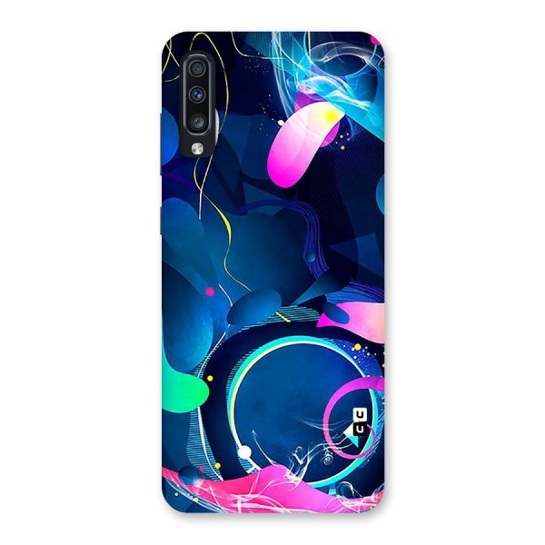 Blue Circle Flow Back Case for Galaxy A70