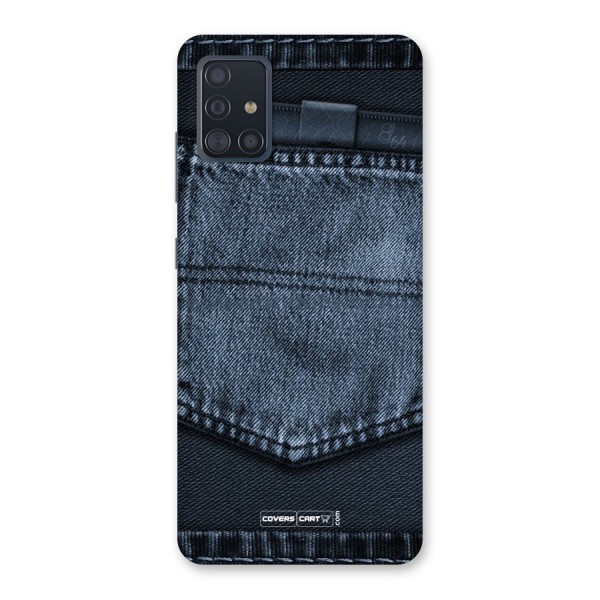 Blue Denim Back Case for Galaxy A51