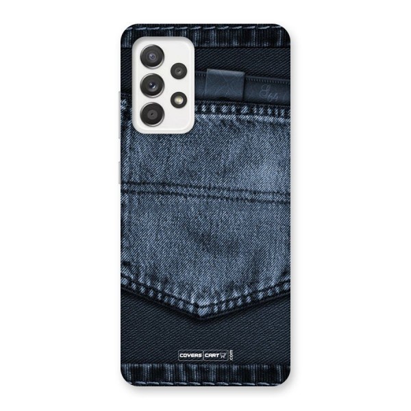 Blue Denim Back Case for Galaxy A52