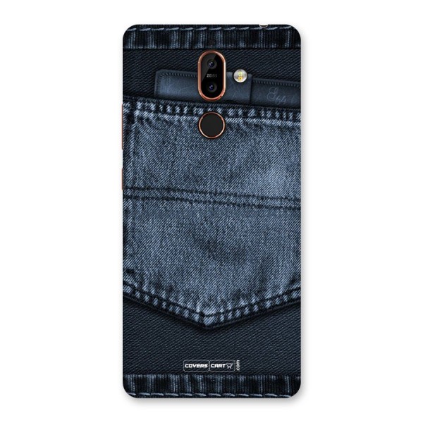 Blue Denim Back Case for Nokia 7 Plus