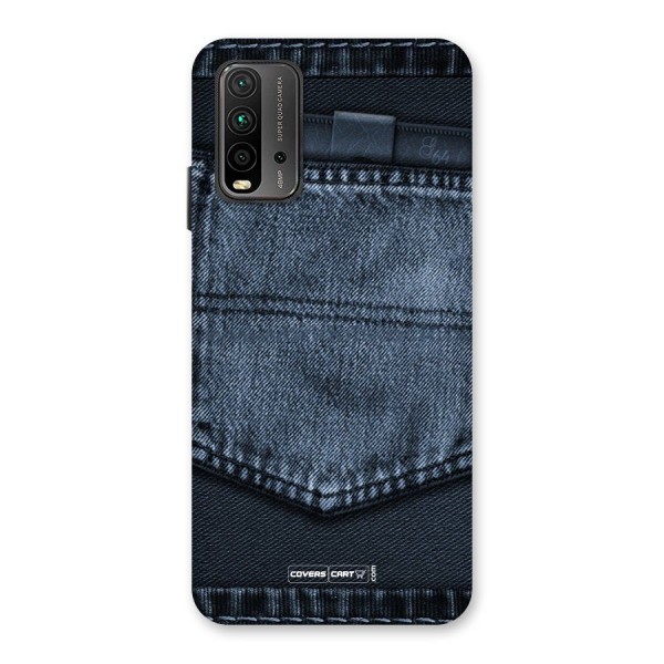 Blue Denim Back Case for Redmi 9 Power