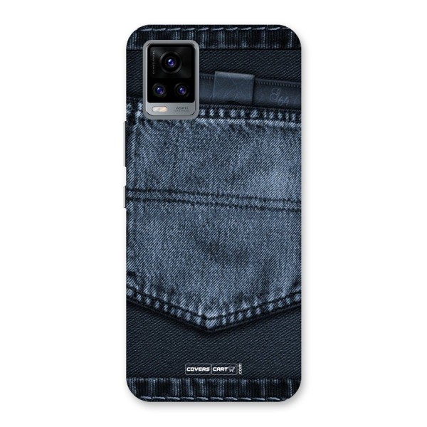 Blue Denim Back Case for Vivo V20