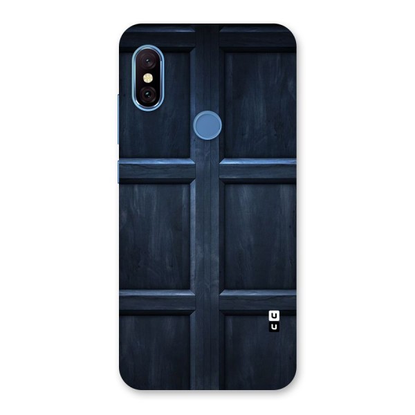 Blue Door Design Back Case for Redmi Note 6 Pro