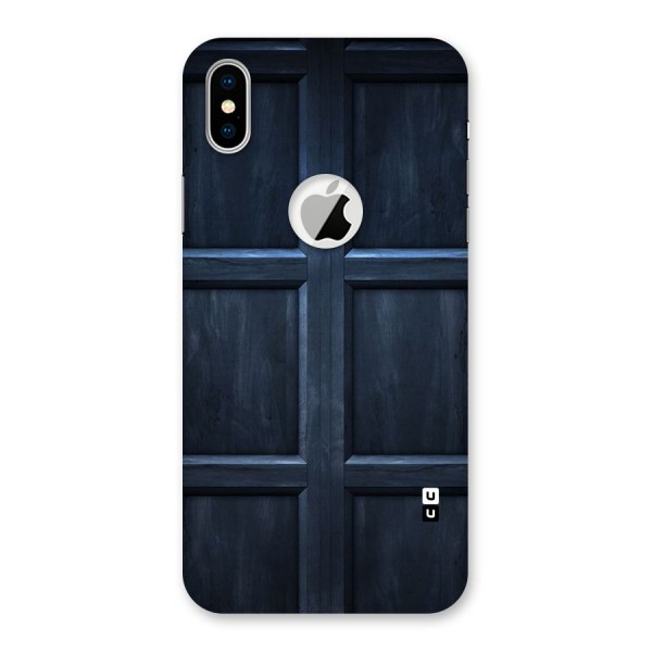 Blue Door Design Back Case for iPhone XS Logo Cut