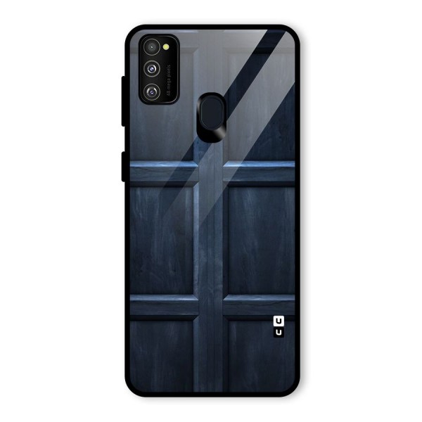 Blue Door Design Glass Back Case for Galaxy M30s