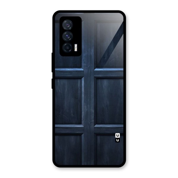 Blue Door Design Glass Back Case for Vivo iQOO 7 5G