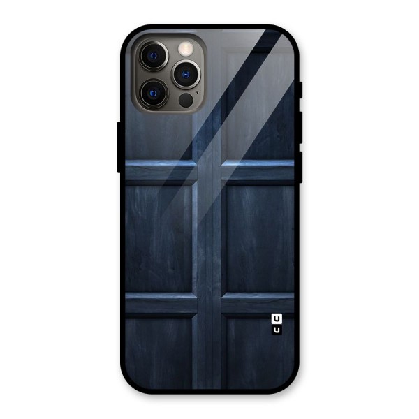 Blue Door Design Glass Back Case for iPhone 12 Pro
