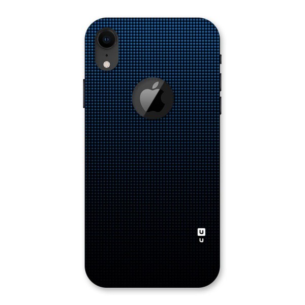 Blue Dots Shades Back Case for iPhone XR Logo Cut