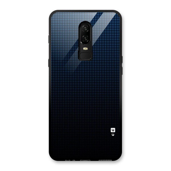 Blue Dots Shades Glass Back Case for OnePlus 6