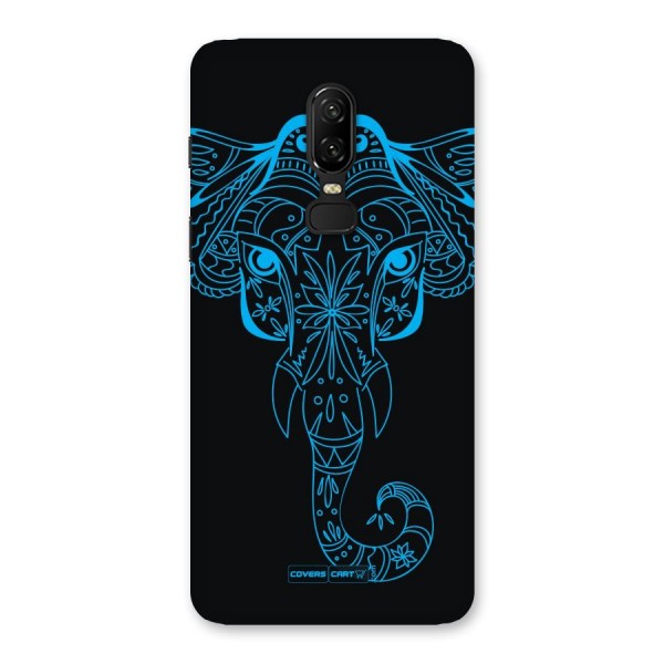 Blue Elephant Ethnic Back Case for OnePlus 6