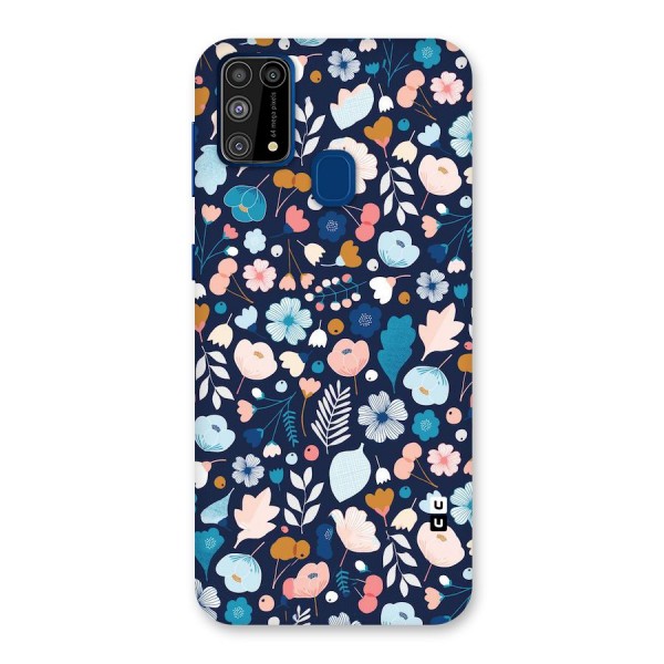 Blue Floral Back Case for Galaxy M31