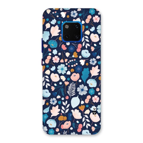 Blue Floral Back Case for Huawei Mate 20 Pro