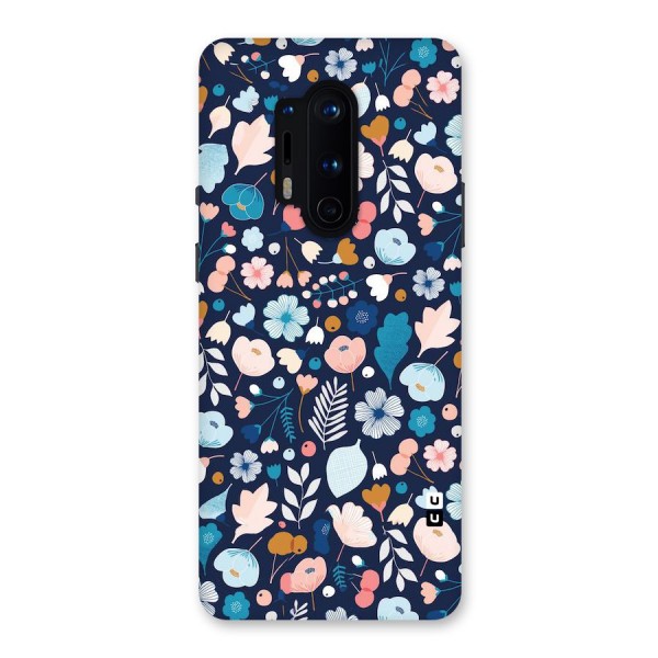 Blue Floral Back Case for OnePlus 8 Pro