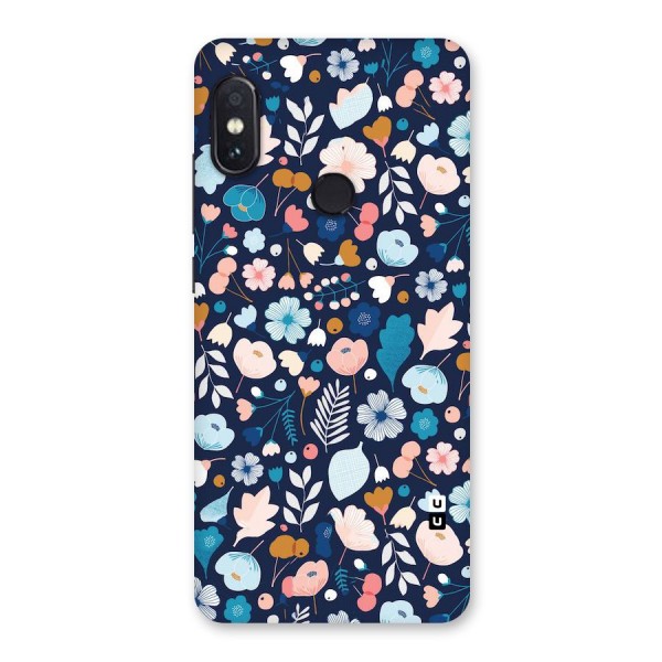 Blue Floral Back Case for Redmi Note 5 Pro