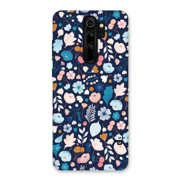 Blue Floral Back Case for Redmi Note 8 Pro