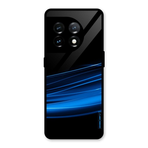 Blue Flow Glass Back Case for OnePlus 11