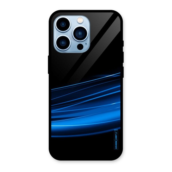 Blue Flow Glass Back Case for iPhone 13 Pro