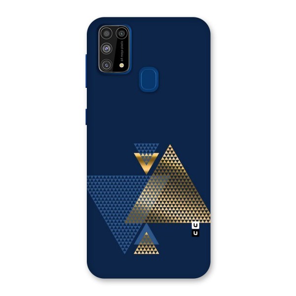 Blue Gold Triangles Back Case for Galaxy F41