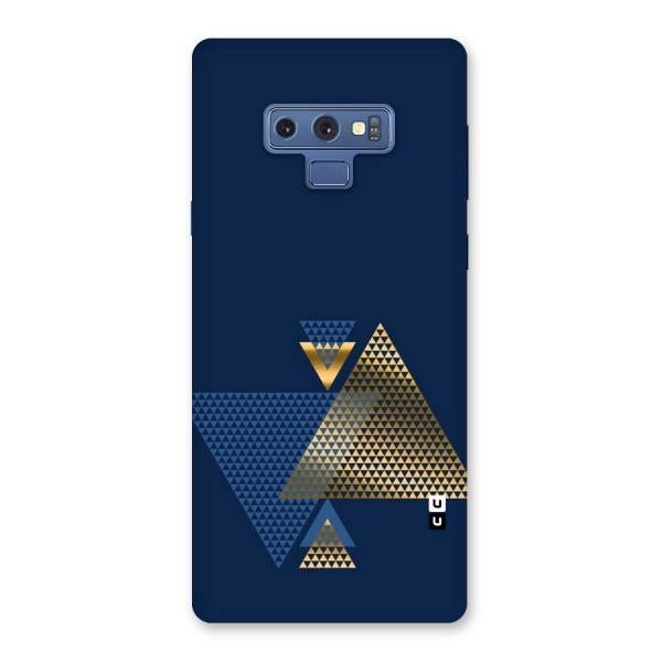 Blue Gold Triangles Back Case for Galaxy Note 9