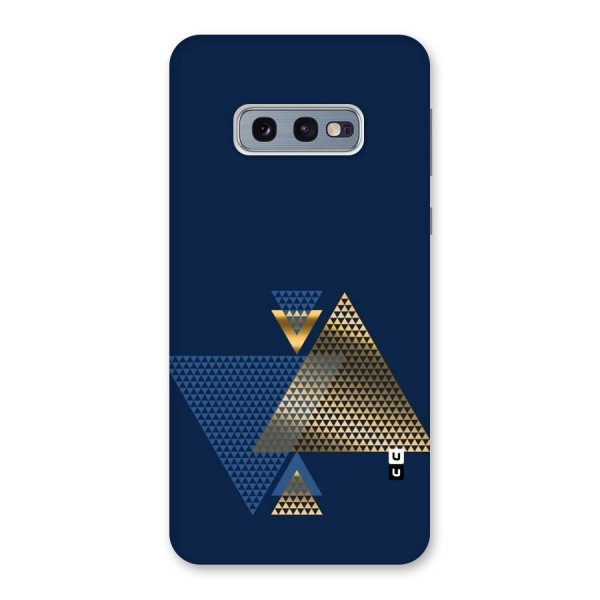 Blue Gold Triangles Back Case for Galaxy S10e