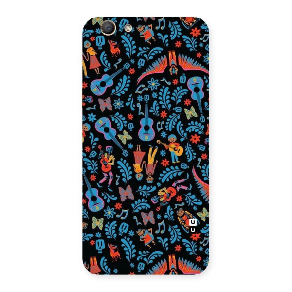 Blue Guitar Pattern Back Case for Oppo A59