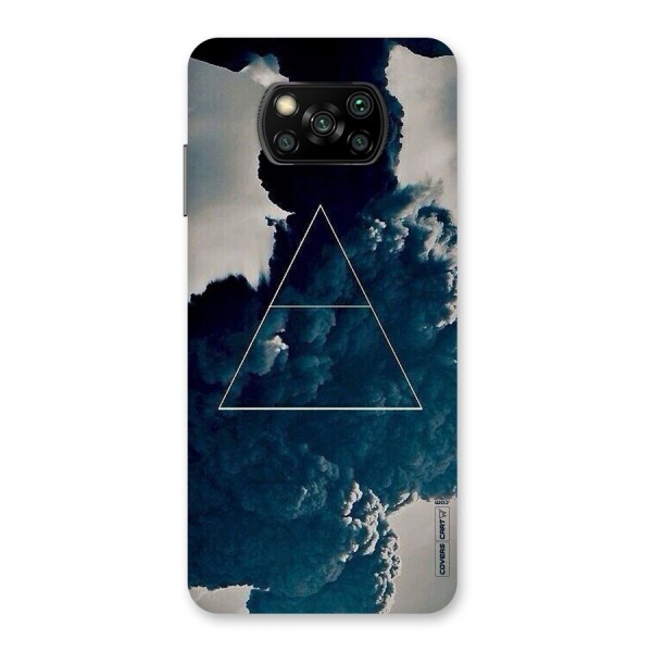 Blue Hue Smoke Back Case for Poco X3