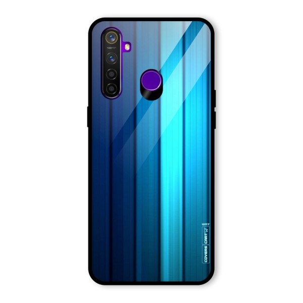 Blue Hues Glass Back Case for Realme 5 Pro