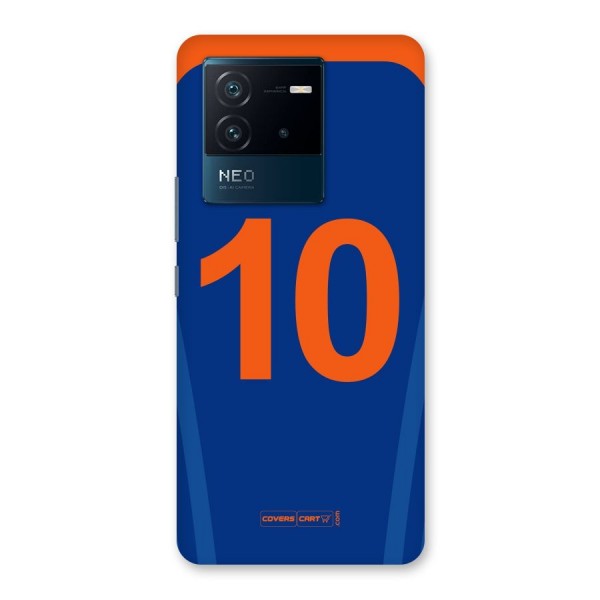 Blue Jersey Back Case for Vivo iQOO Neo 6 5G