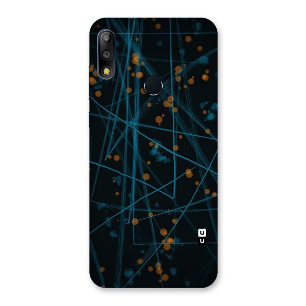 Blue Lines Gold Dots Back Case for Zenfone Max Pro M2